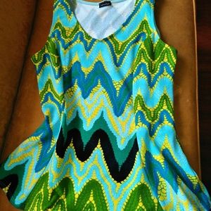 Zenobia Multi Color Sleveless Top